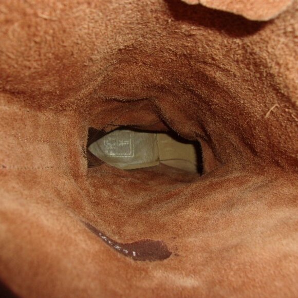 S-131 WOMENS FRYE VERONICA SLOUCH BROWN LEATHER ENGINEER BOOTS - Picture 10 of 16